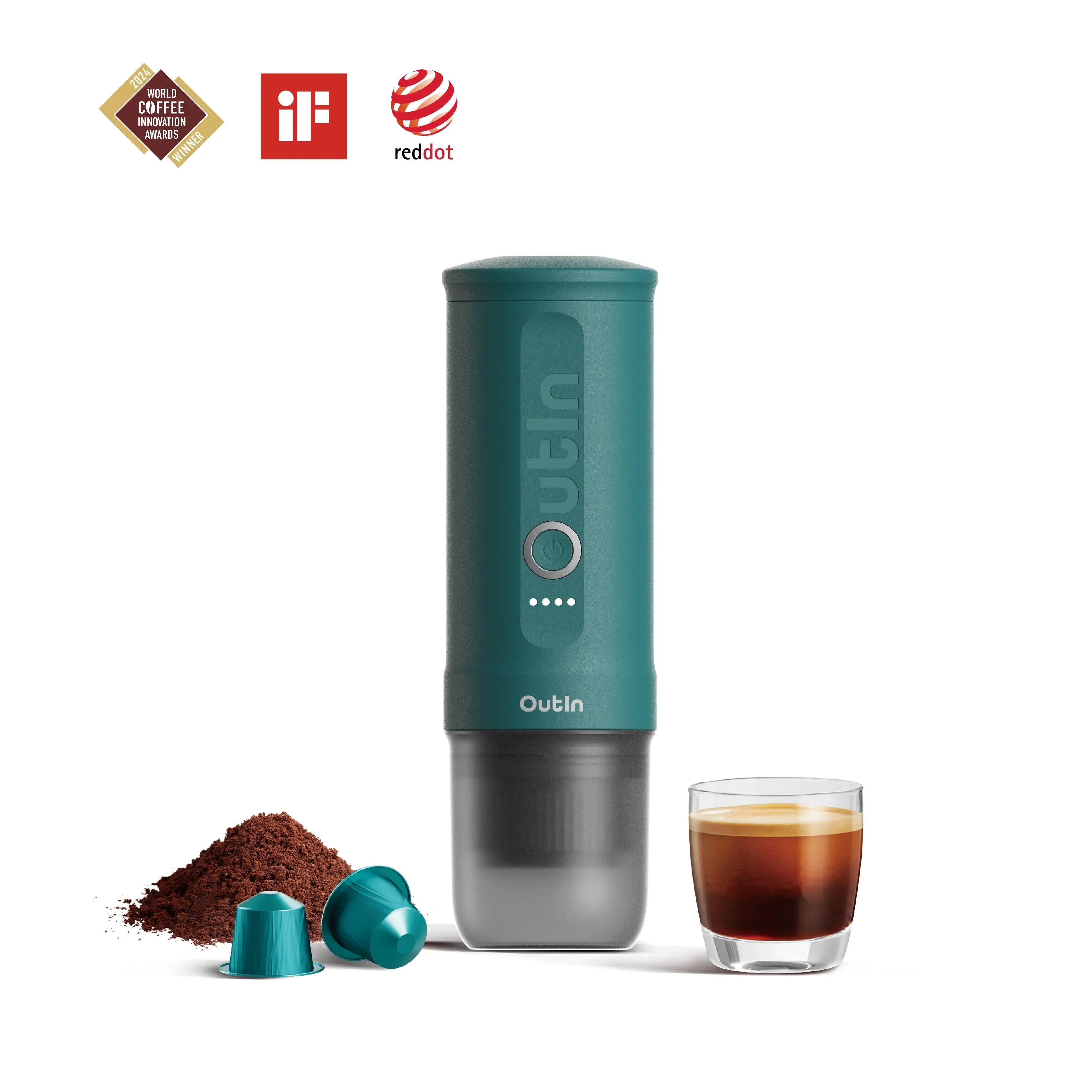 Customized Nano Portable Espresso Machine (OutIn Teal)