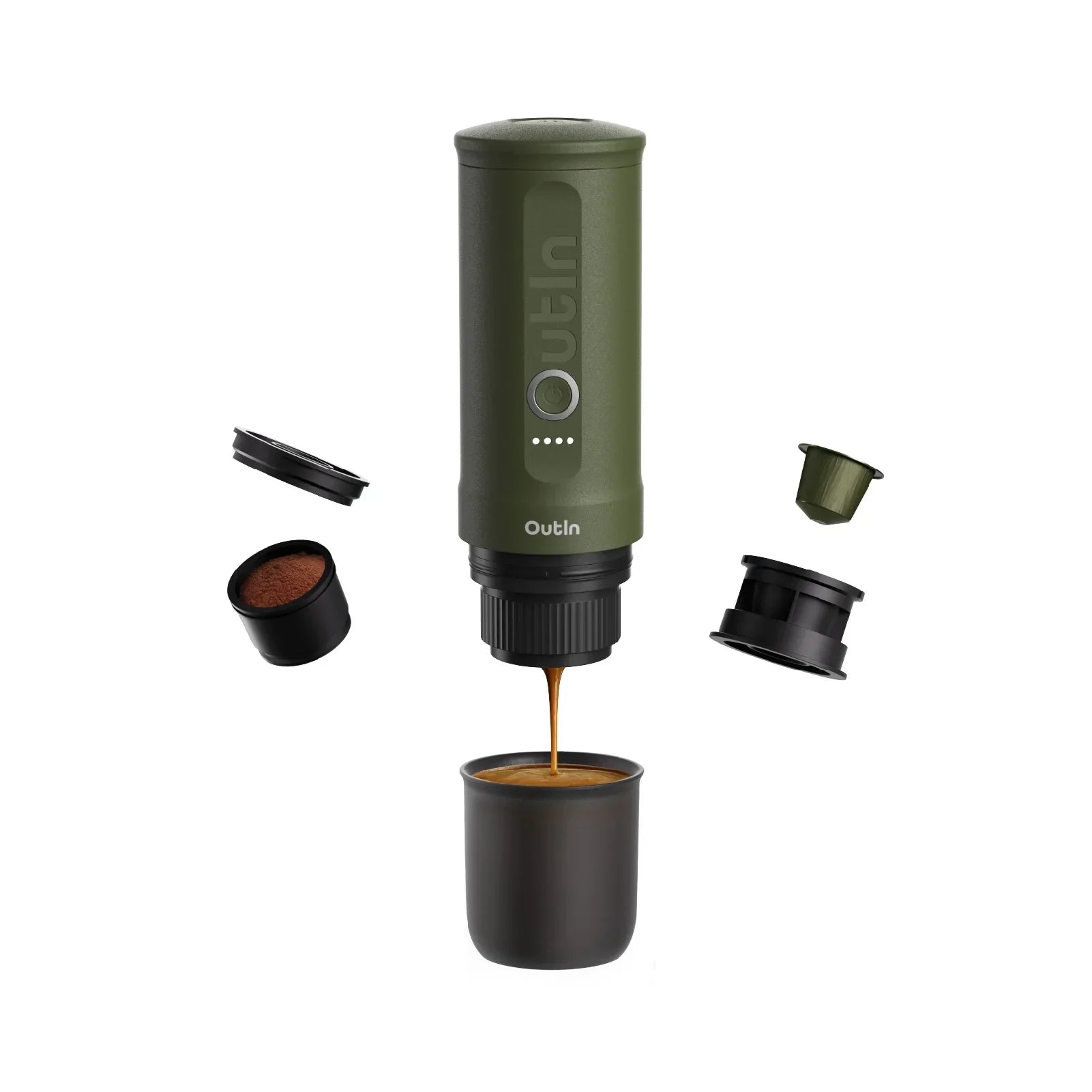 Customized Nano Portable Espresso Machine (Forest Green)