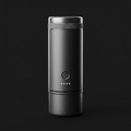 Fimorena portable espresso machine in space grey, three-quarter studio view